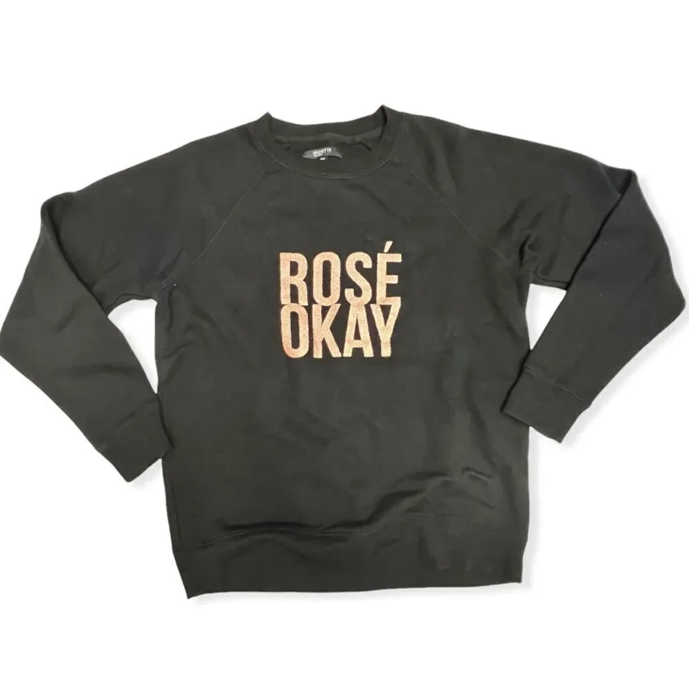 Brunette The Label “Rose Okay” Classic Crewneck Sweatshirt